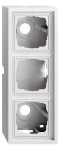 GIRA 0063112 AP-Gehäuse 3fach+Rahmen Flächenschalter Reinweiß glänzend