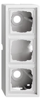 GIRA 0063112 AP-Gehäuse 3fach+Rahmen Flächenschalter Reinweiß glänzend