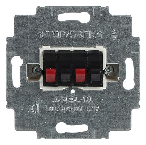 BJ 0248/05-101 Lautsprecher- Anschlussdose 2f schwarz