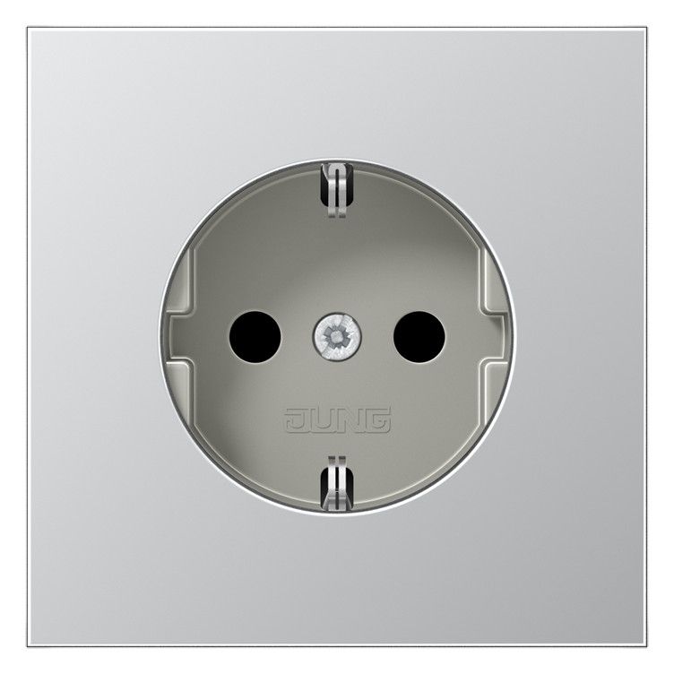 Jung AL1520N SCHUKO Steckdose o.Kralle LS Aluminium