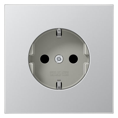 Jung AL1520N SCHUKO Steckdose o.Kralle LS Aluminium