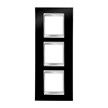 GEWISS GW16227TN Abdeckrahmen LUX International 2+2+2M vert. Tonerschwarz