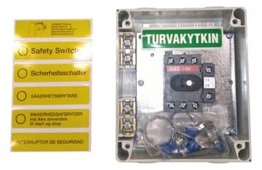 ABB OTE16A3M EMV-Sicherheitsschalter 3-p 7,5 kW 400V m. rot-gelbem Griff