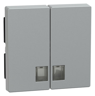 Mert 437560 Wippe f.Serienschalter m.Fenster aluminium M-PLAN