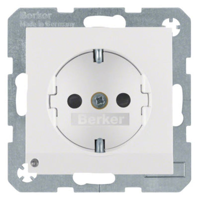Berker 41091909 Steckdose SCHUKO+LED S.1/B.3/B.7 polarweiß matt