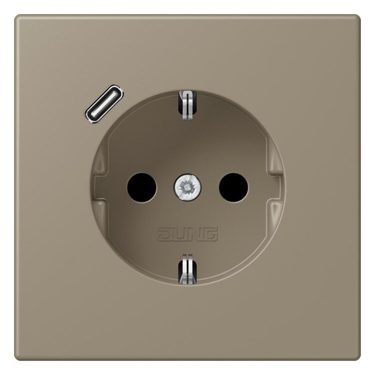 Jung LC1520-18C242 SCHUKO-Steckd.m.USB Typ C LC32141