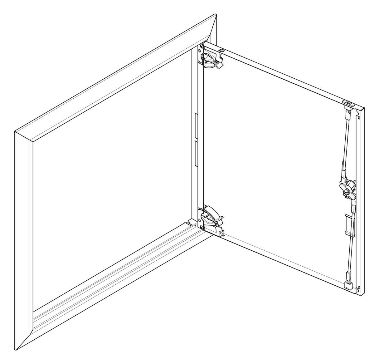 ABN GBRU23T Blendrahmen m.Volltüre f.UP-Flachverteiler,2x3-reihig