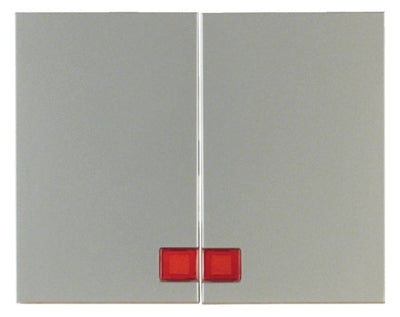 Berker 14377004 Wippe m.Linse rot K.5 edelstahl lackiert
