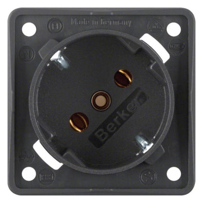 Berker 841852525 Steckdose SCHUKO 45° Integro anthrazit matt