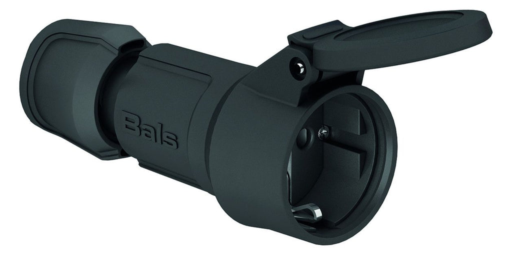 Bals 7488 Schuko-Kupplung 16A 3p IP54 schwarz
