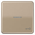 Jung CD590KO5TGB Wippe Symbol Tür m.Lichtleiter gold-bronze