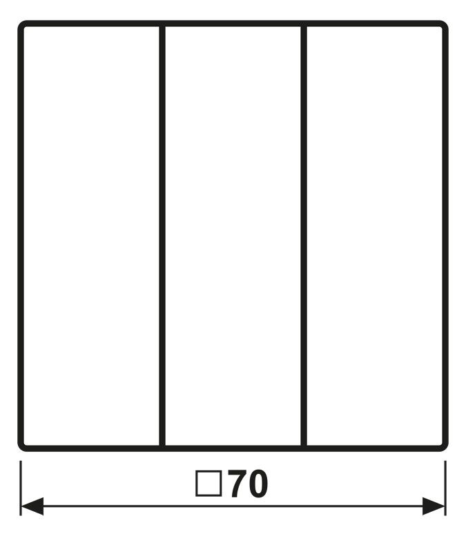 Jung LC993BF209 Wippe f.3fach Schalter LC32023
