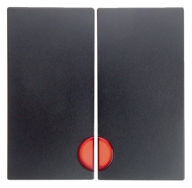 Berker 16271606 Wippe m.Linse rot B.3/B.7 anthrazit matt