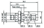 TEGA 100024836 SMA-Überspannungsableiter 50Ohm (f-m) Au