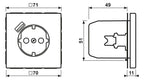 Jung LC1520-18A210 SCHUKO-Steckd.m.USB Typ A LC32024
