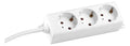 Bachmann 387.275S SELLY 3xSchuko weiß Strom 3m Schuko montierbar