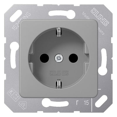 Jung CD5120BFGR SCHUKO Steckdose f.Klappdeckel bruchsicher grau