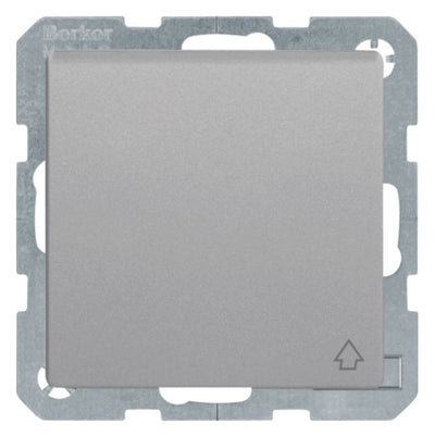 Berker 47516084 Steckdose SCHUKO+Klappd. Q.1/Q.3 alu samt lackiert