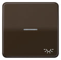 Jung CD590KO5LBR Wippe Symbol Licht m.Lichtleiter braun