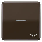 Jung CD590KO5LBR Wippe Symbol Licht m.Lichtleiter braun