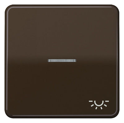 Jung CD590KO5LBR Wippe Symbol Licht m.Lichtleiter braun