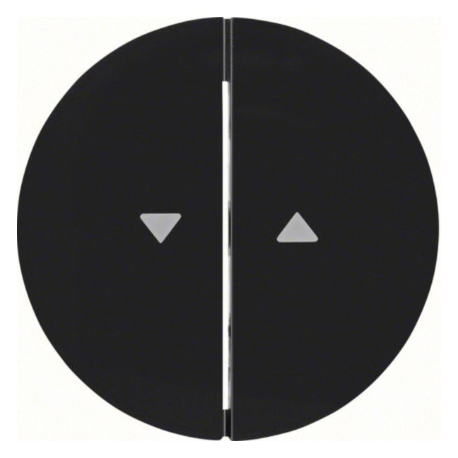 Berker 16252045 Wippe m.Aufdruck Symbol Pfeil R.1/R.3 schwarz glänzend