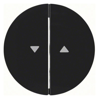 Berker 16252045 Wippe m.Aufdruck Symbol Pfeil R.1/R.3 schwarz glänzend