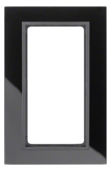 Berker 13096616 Glasrahmen m.großem Ausschnitt B.7 schwarz