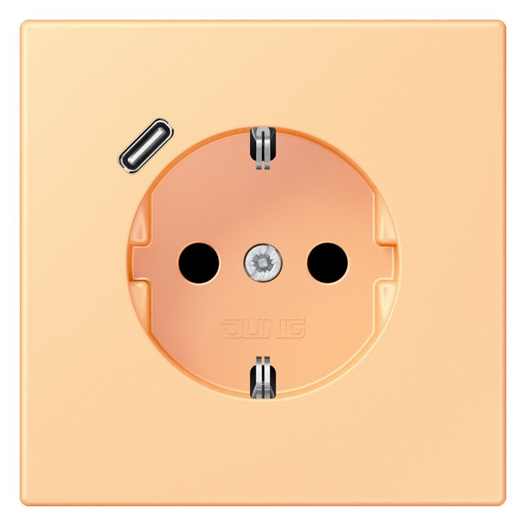 Jung LC1520-18C258 SCHUKO-Steckd.m.USB Typ C LC4320P