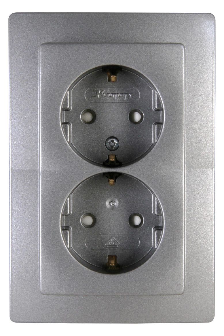Kopp 920943085 VENEDIG Schuko Steckdose 2f erhöther Ber.schutz Komplettgerät