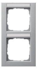 GIRA 110225 Abdeckrahmen 2fach senkrecht BSF E2 Farbe Alu