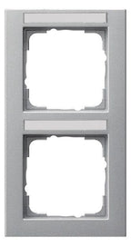 GIRA 110225 Abdeckrahmen 2fach senkrecht BSF E2 Farbe Alu