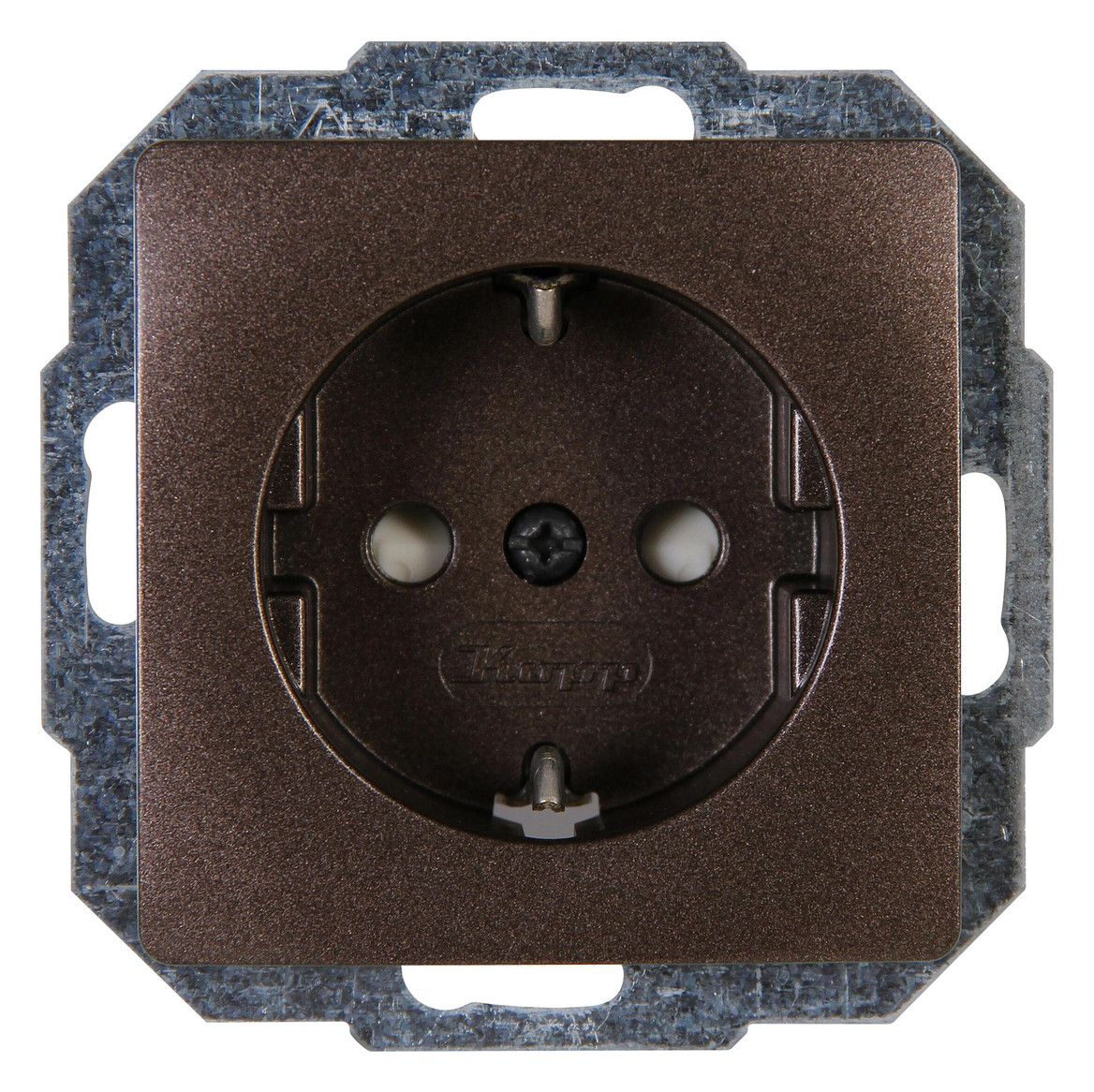 Kopp 920626085 PARIS Schuko Steckdos erh Ber.schutz palisanderbraun