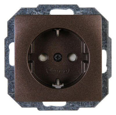 Kopp 920626085 PARIS Schuko Steckdos erh Ber.schutz palisanderbraun