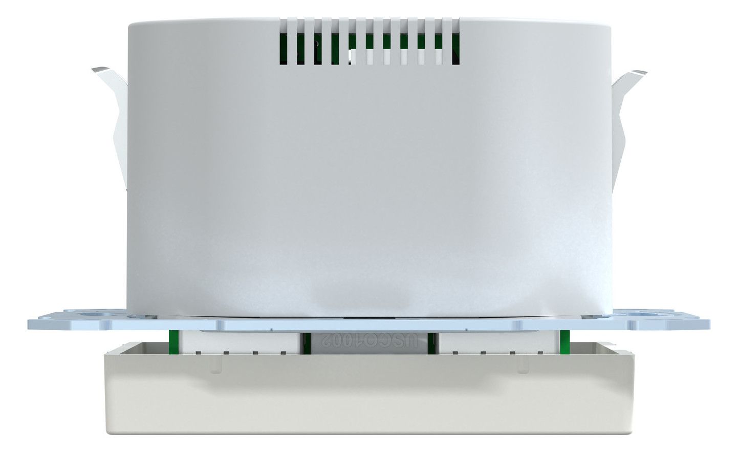Mert MEG 2366-0319 Schuko-Steckdose m.USB Ladegerät polarweiß glänzend
