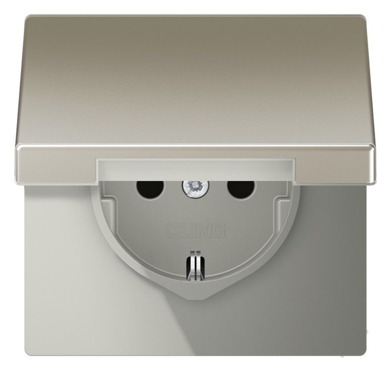 Jung ES1521KL SCHUKO Steckd.m.Klappd.