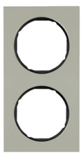 Berker 10122204 Rahmen 2fach R.3 Edelstahl/schwarz