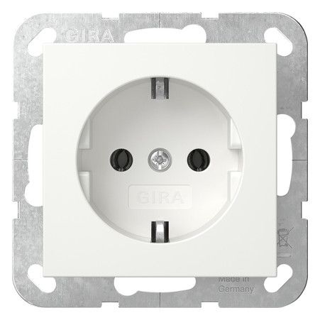 GIRA 418027 SCHUKO-Steckdose SRK System 55 Reinweiß seidenmatt
