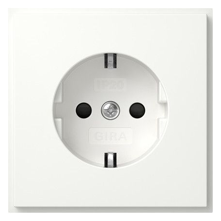 GIRA 445366 SCHUKO-Steckdose m.Shutter (IP20) TX_44 Reinweiß