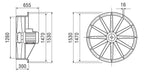 Maico DAS 125/8 Axialventilator DS 56000m3/h DN1250 0083.0865