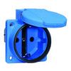 Bals 71102 Schuko-Anbausteckdose gerade QC 16A 3p IP54 blau ortsveränderlich