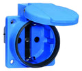 Bals 71102 Schuko-Anbausteckdose gerade QC 16A 3p IP54 blau ortsveränderlich
