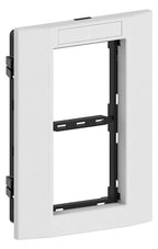 GGK 4664 Adapterrahmen 2-fach AR-2V-9010 frontrastend Säule 80mm alpinweiß