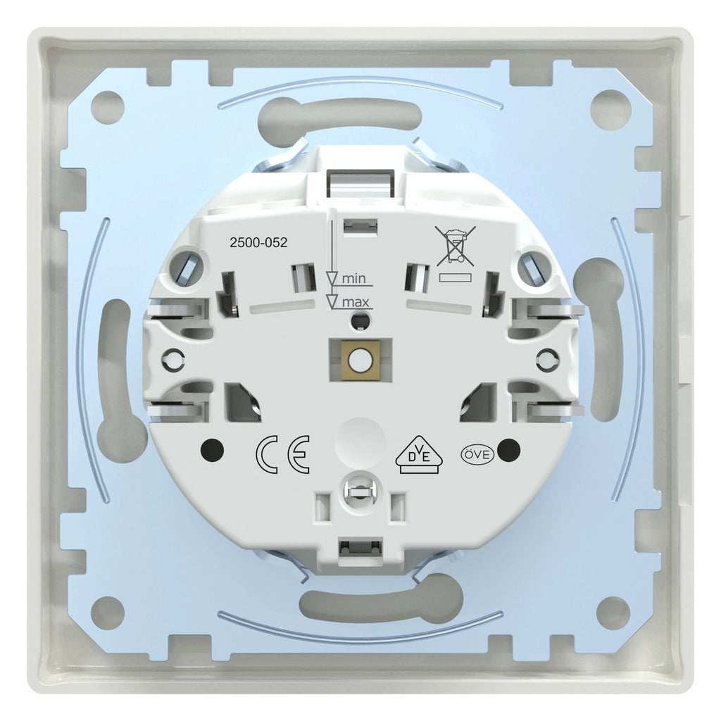 Mert MEG 2401-1419 SCHUKO-Steckdose SK volle Platte polarweiß glänz. M-SMART