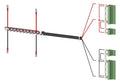 Siemens 3KC9833-5 f.3KC8 Spannungs- versorgungskabel unterseitig 2p f.1250A