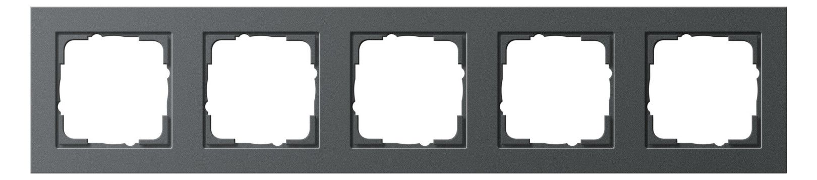 GIRA 021523 Abdeckrahmen 5fach E2 Anthrazit