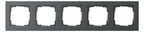 GIRA 021523 Abdeckrahmen 5fach E2 Anthrazit