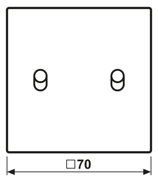Jung ES12-5R1 Abdeckung 1fach m.2 Kipphebeln