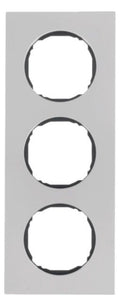 Berker 10132614 Rahmen 3fach flach R.8 Edelstahl