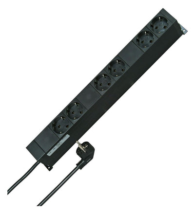 Kopp 931615016 PROFIversal 6f Schuko Steckdosenleiste 3 beleuchtete Schalter